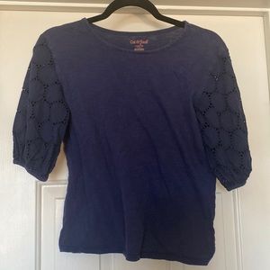 10-12 navy blue cat and jack blouse